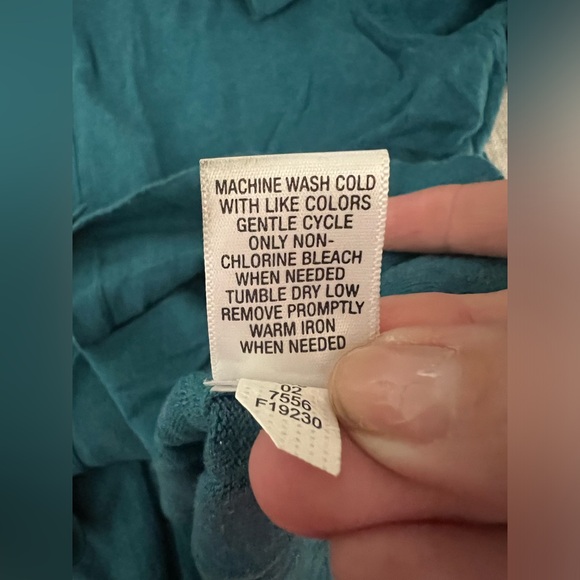 Merona - classic teal long sleeve cardigan - Picture 6 of 7